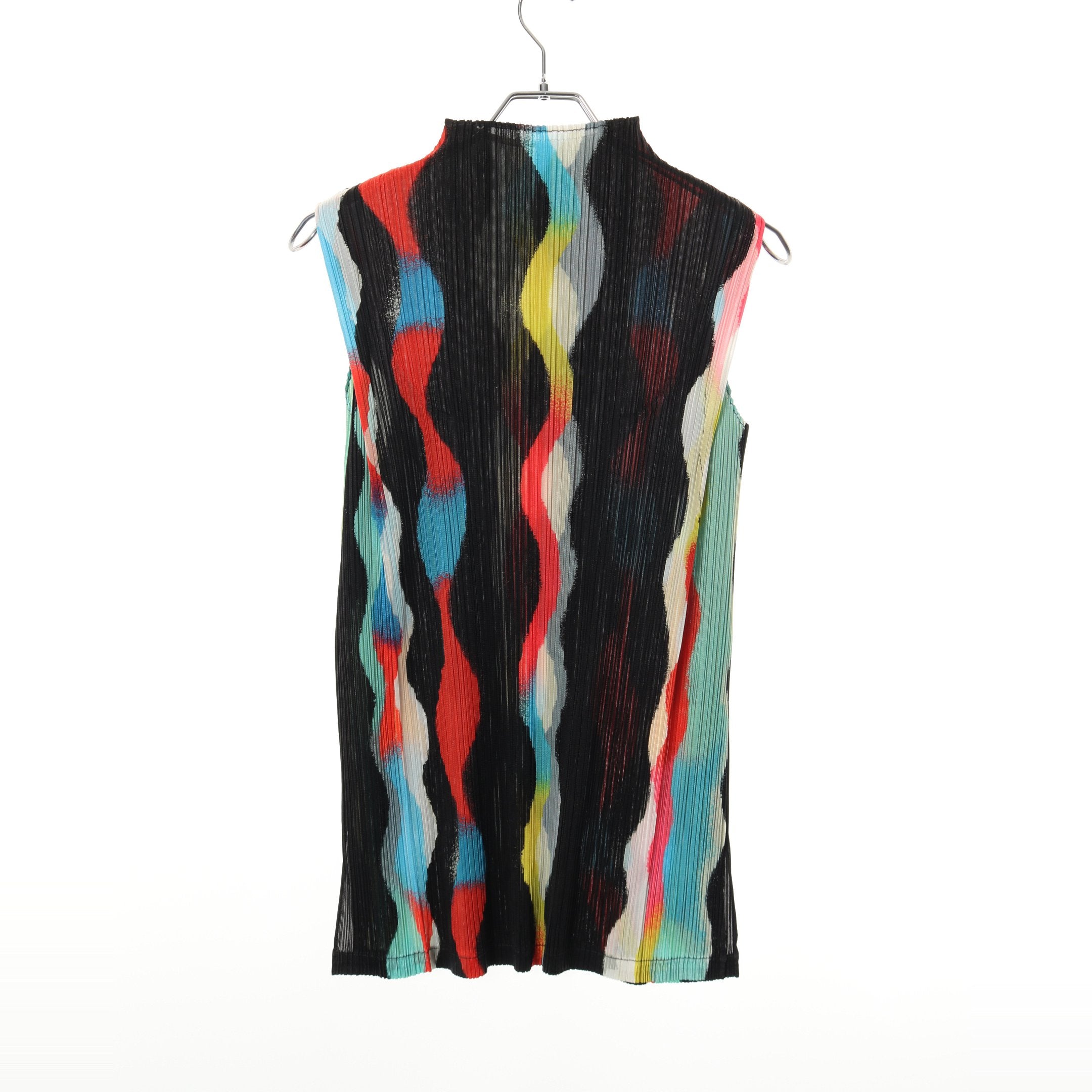 プリーツプリーズ　訳あり　タンクトップ Pleats Please Issey Miyake プリーツ タンクトップ | グレー