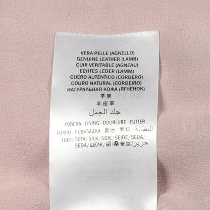 パール フリル ライダースジャケット ラムレザー ブラック グッチ アウター GUCCI
