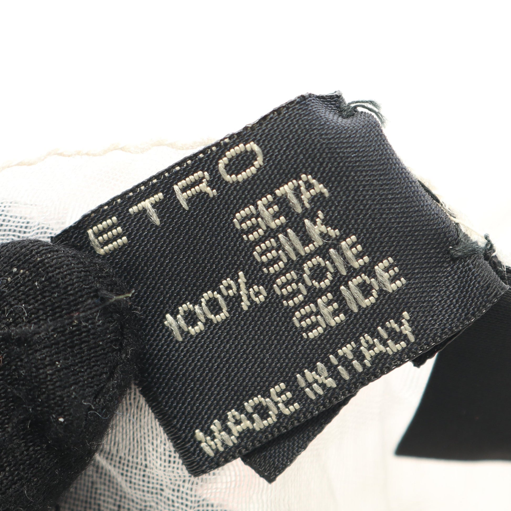 ストール 刺繍 シルク ホワイト マルチカラー エトロ 財布・小物 ETRO