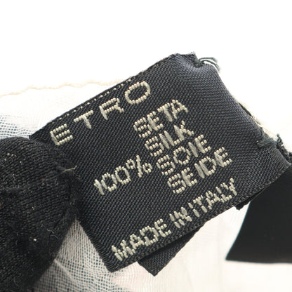 ストール 刺繍 シルク ホワイト マルチカラー エトロ 財布・小物 ETRO