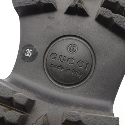 ホースビット ローファー レザー ボルドー グッチ シューズ GUCCI