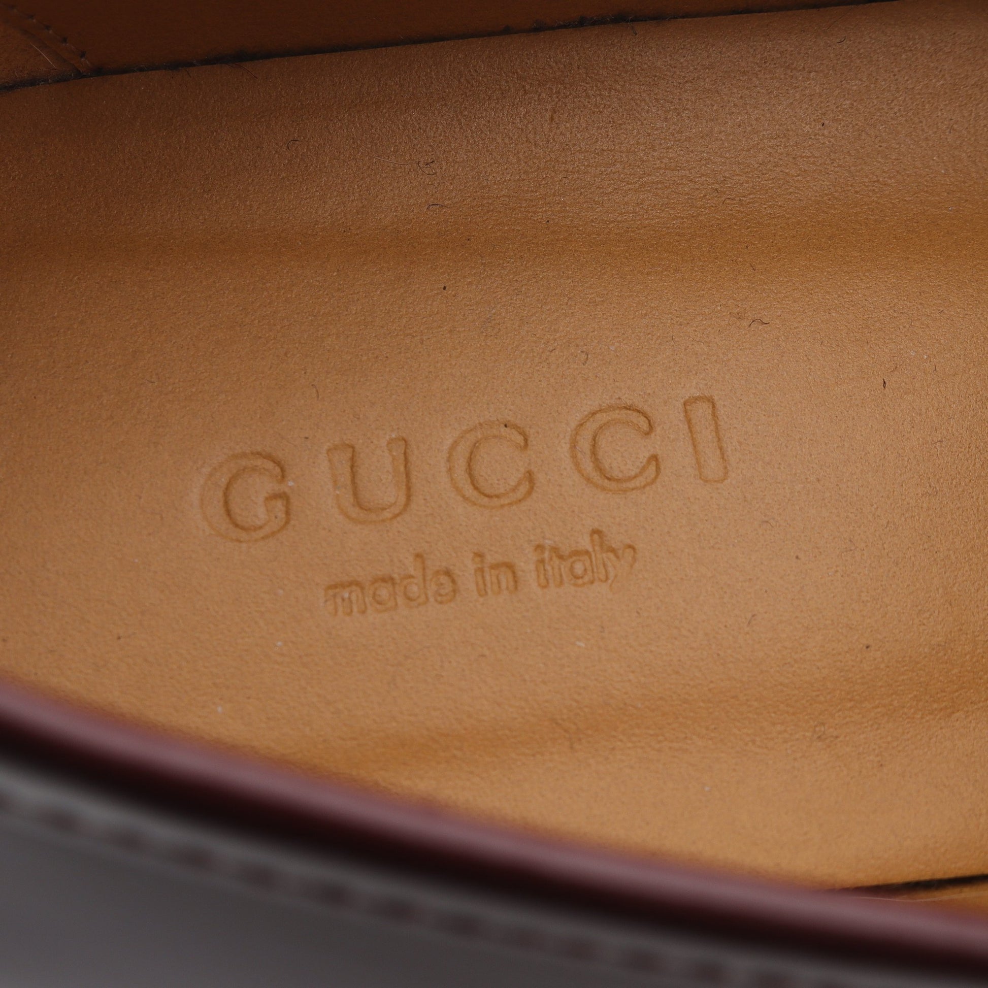 ホースビット ローファー レザー ボルドー グッチ シューズ GUCCI