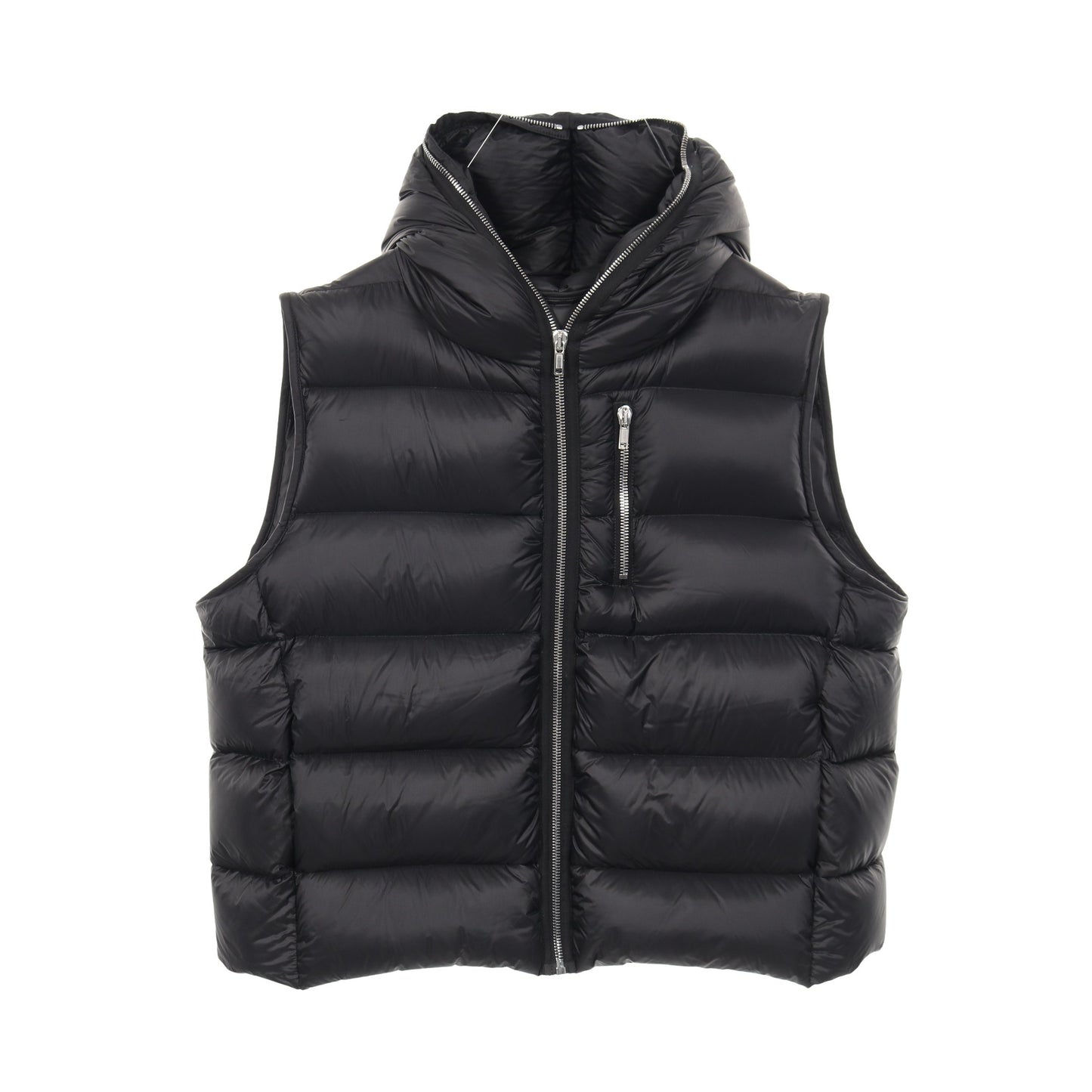 SEALED VEST ダウンベスト ナイロン ブラック フード付き 23AW リックオウエンス アウター Rick Owens