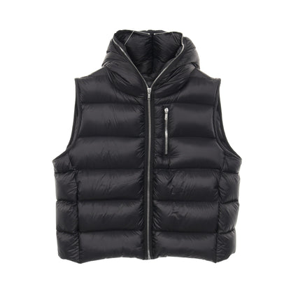SEALED VEST ダウンベスト ナイロン ブラック フード付き 23AW リックオウエンス アウター Rick Owens