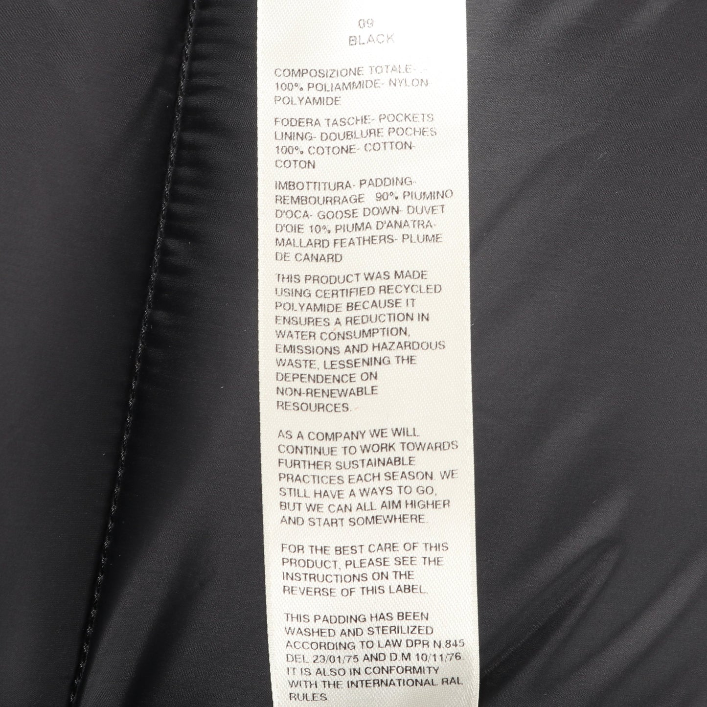 SEALED VEST ダウンベスト ナイロン ブラック フード付き 23AW リックオウエンス アウター Rick Owens
