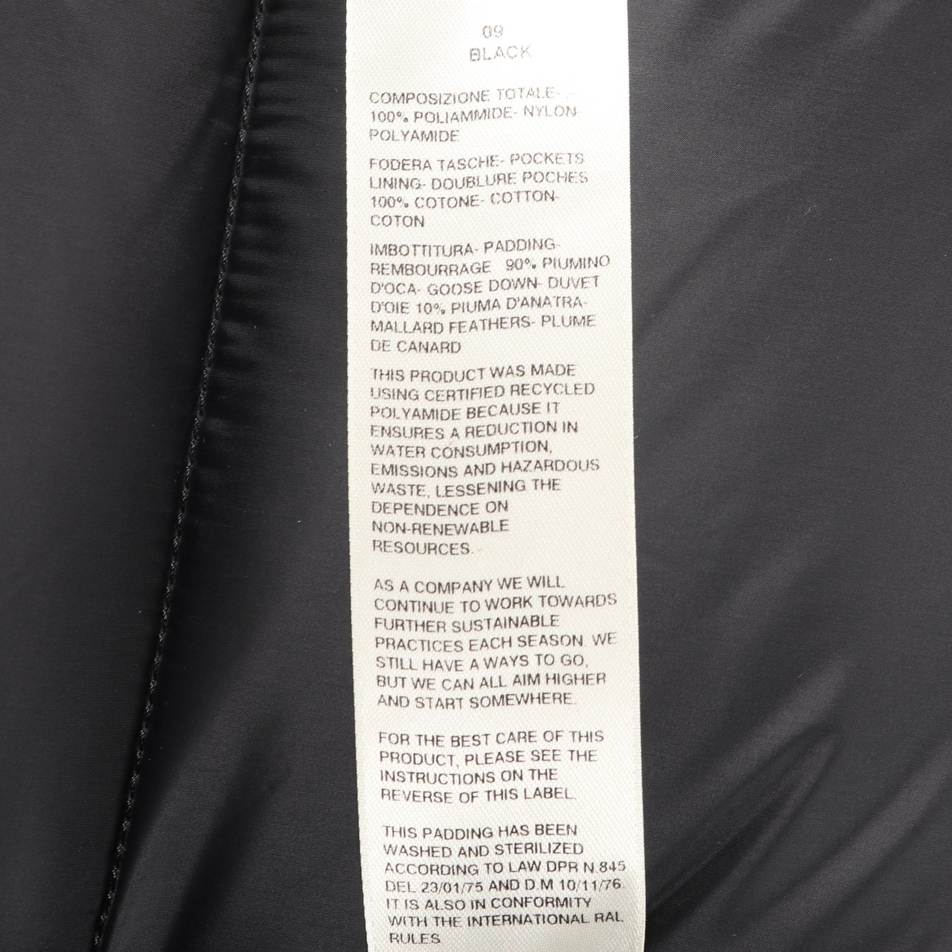 SEALED VEST ダウンベスト ナイロン ブラック フード付き 23AW リックオウエンス アウター Rick Owens