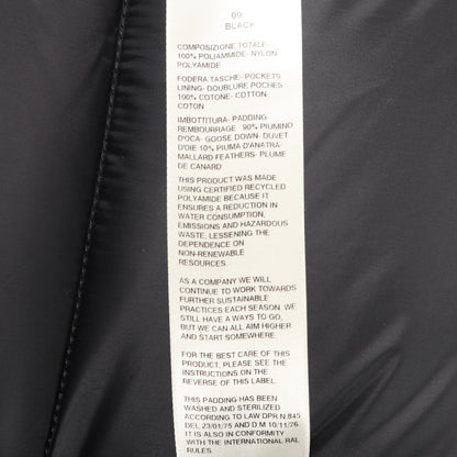 SEALED VEST ダウンベスト ナイロン ブラック フード付き 23AW リックオウエンス アウター Rick Owens