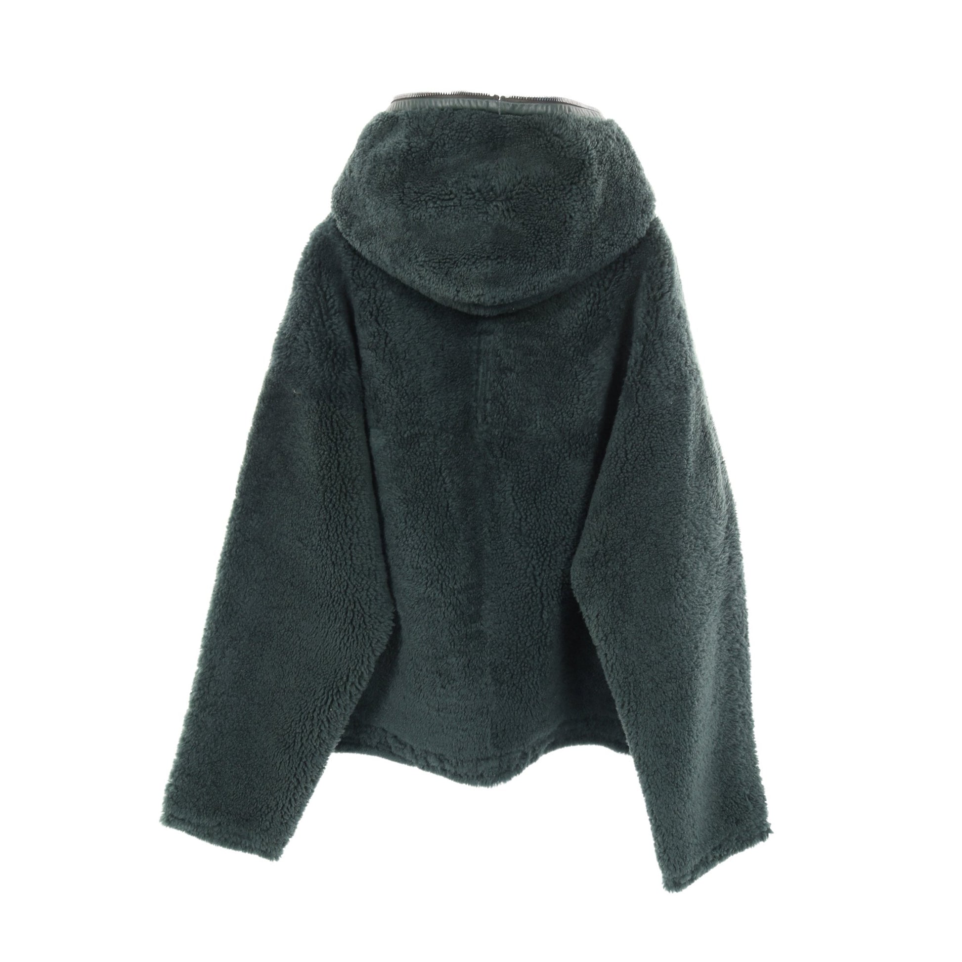 Shearling Sealed Windbreaker ファージャケット レザージャケット シアリング グリーン フード付き 22AW リックオウエンス アウター Rick Owens