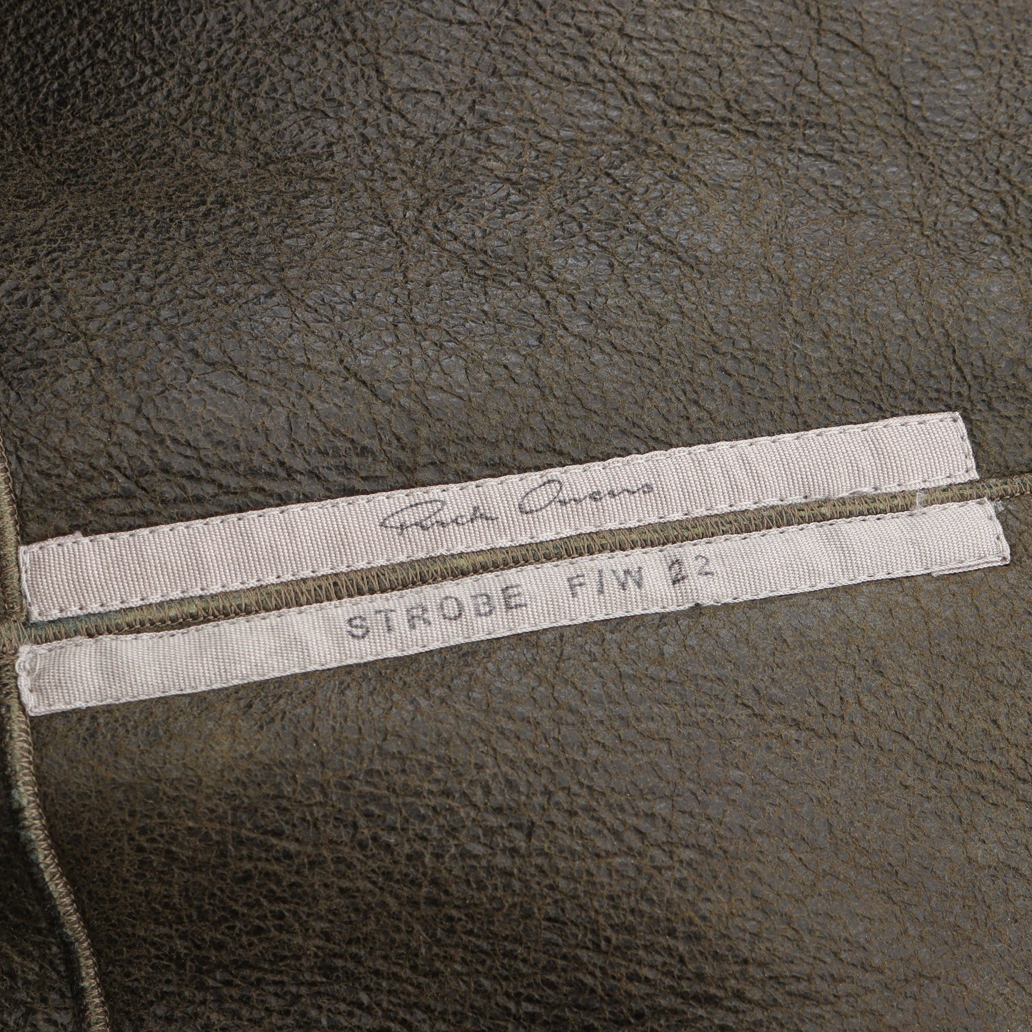 Shearling Sealed Windbreaker ファージャケット レザージャケット シアリング グリーン フード付き 22AW リックオウエンス アウター Rick Owens