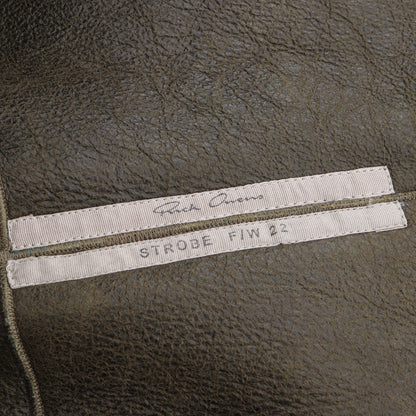 Shearling Sealed Windbreaker ファージャケット レザージャケット シアリング グリーン フード付き 22AW リックオウエンス アウター Rick Owens