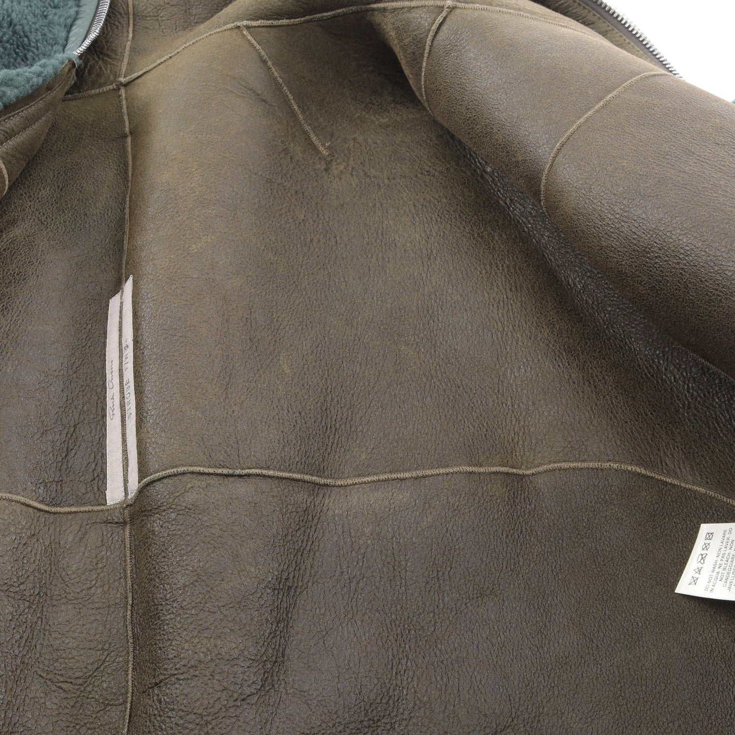 Shearling Sealed Windbreaker ファージャケット レザージャケット シアリング グリーン フード付き 22AW リックオウエンス アウター Rick Owens