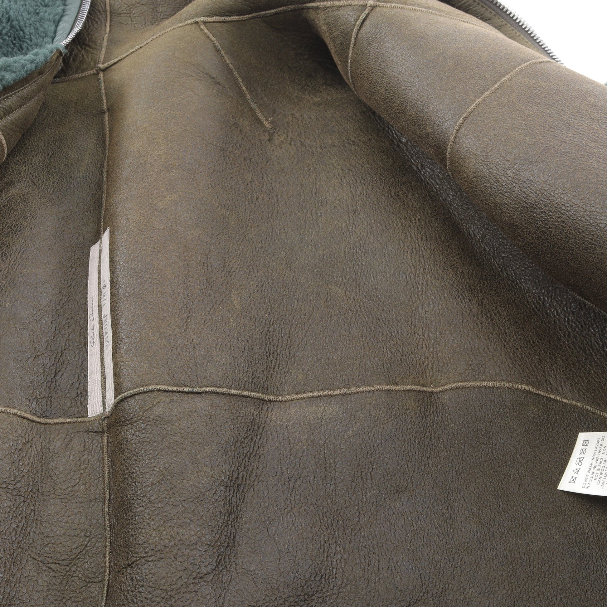 Shearling Sealed Windbreaker ファージャケット レザージャケット シアリング グリーン フード付き 22AW リックオウエンス アウター Rick Owens
