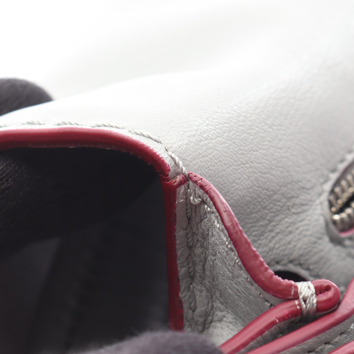 ダブルT ハンドバッグ レザー ライトグレー 2WAY トッズ バッグ TOD'S