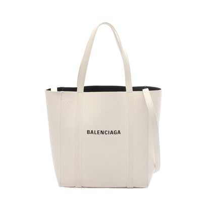 EVERYDAY XXS エブリデイ ハンドバッグ トートバッグ レザー ホワイト 2WAY バレンシアガ バッグ BALENCIAGA