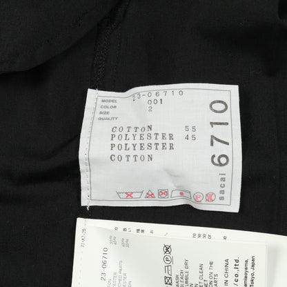 ワンピース 半袖 コットン ブラック プリーツ ニット切替 サカイ ワンピース sacai