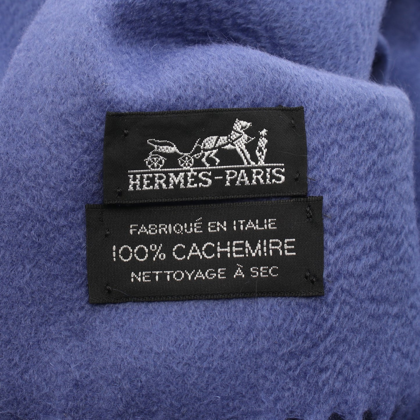 ブランケット カシミヤ ブルー フリンジ エルメス 財布・小物 HERMES