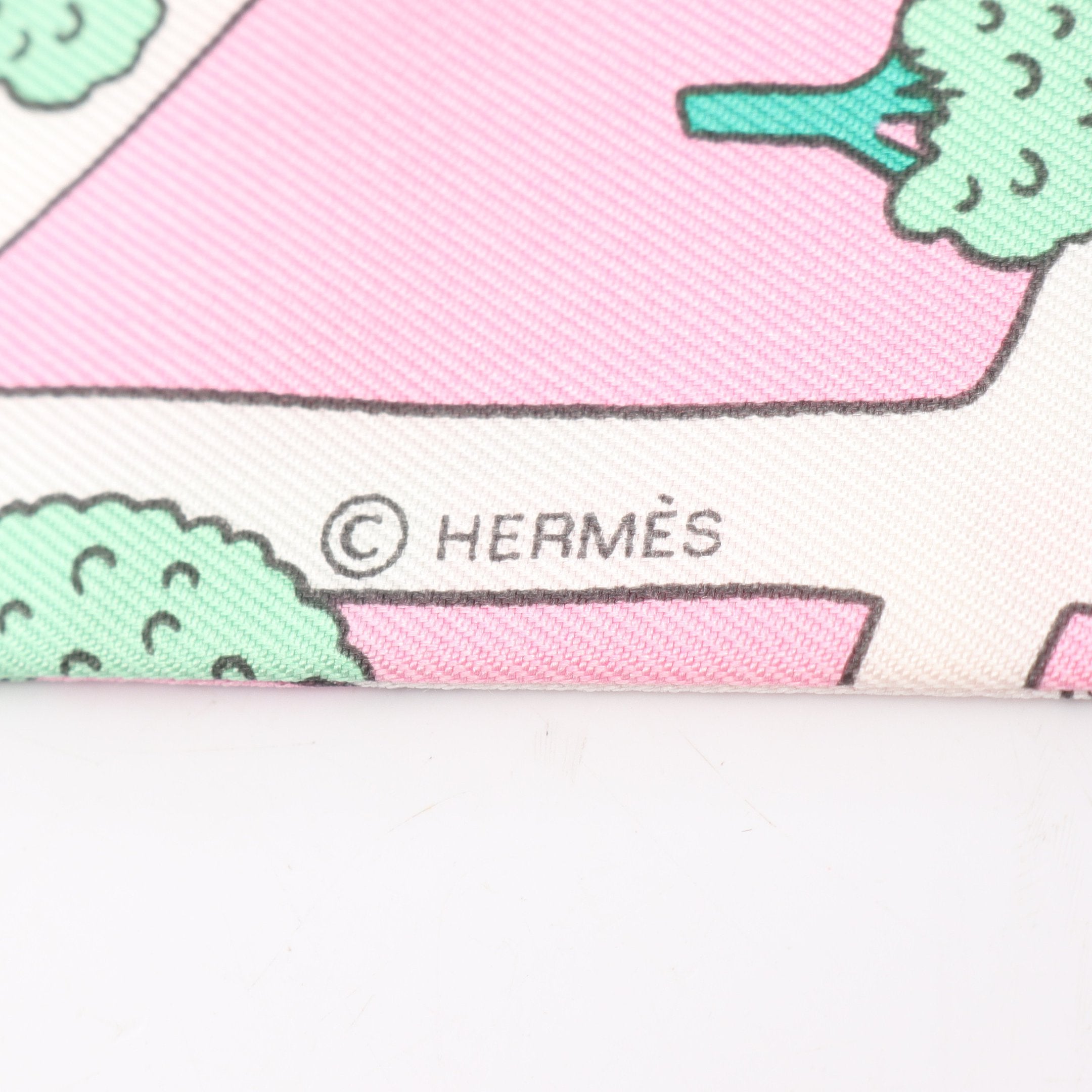 ツイリー LES NOUVEAUX AMOUREUX DE PARIS リボン スカーフ シルク