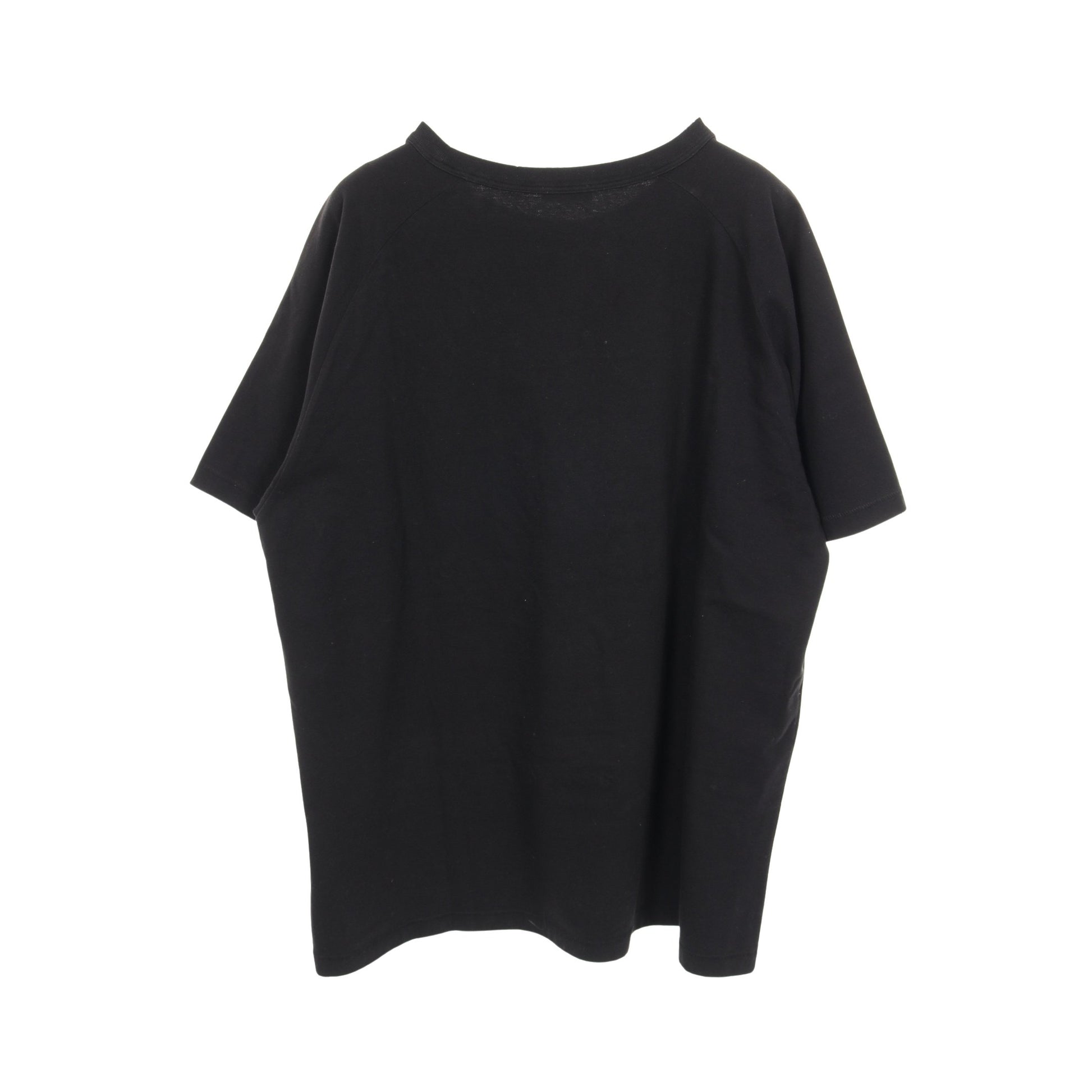 DIOR × ERL 半袖Tシャツ クルーネック ラグランスリーブ ロゴ刺繍 コットン ブラック ラメ ダメージ加工 ディオール トップス DIOR
