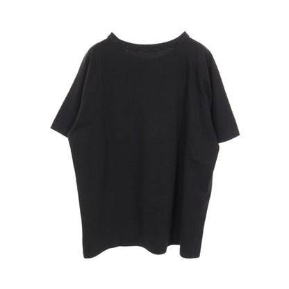 DIOR × ERL 半袖Tシャツ クルーネック ラグランスリーブ ロゴ刺繍 コットン ブラック ラメ ダメージ加工 ディオール トップス DIOR