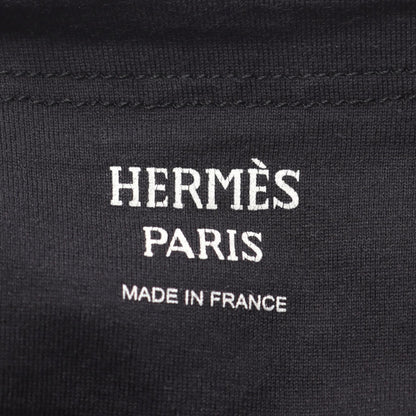 エンブレム 半袖Tシャツ コットン ブラック エルメス トップス HERMES