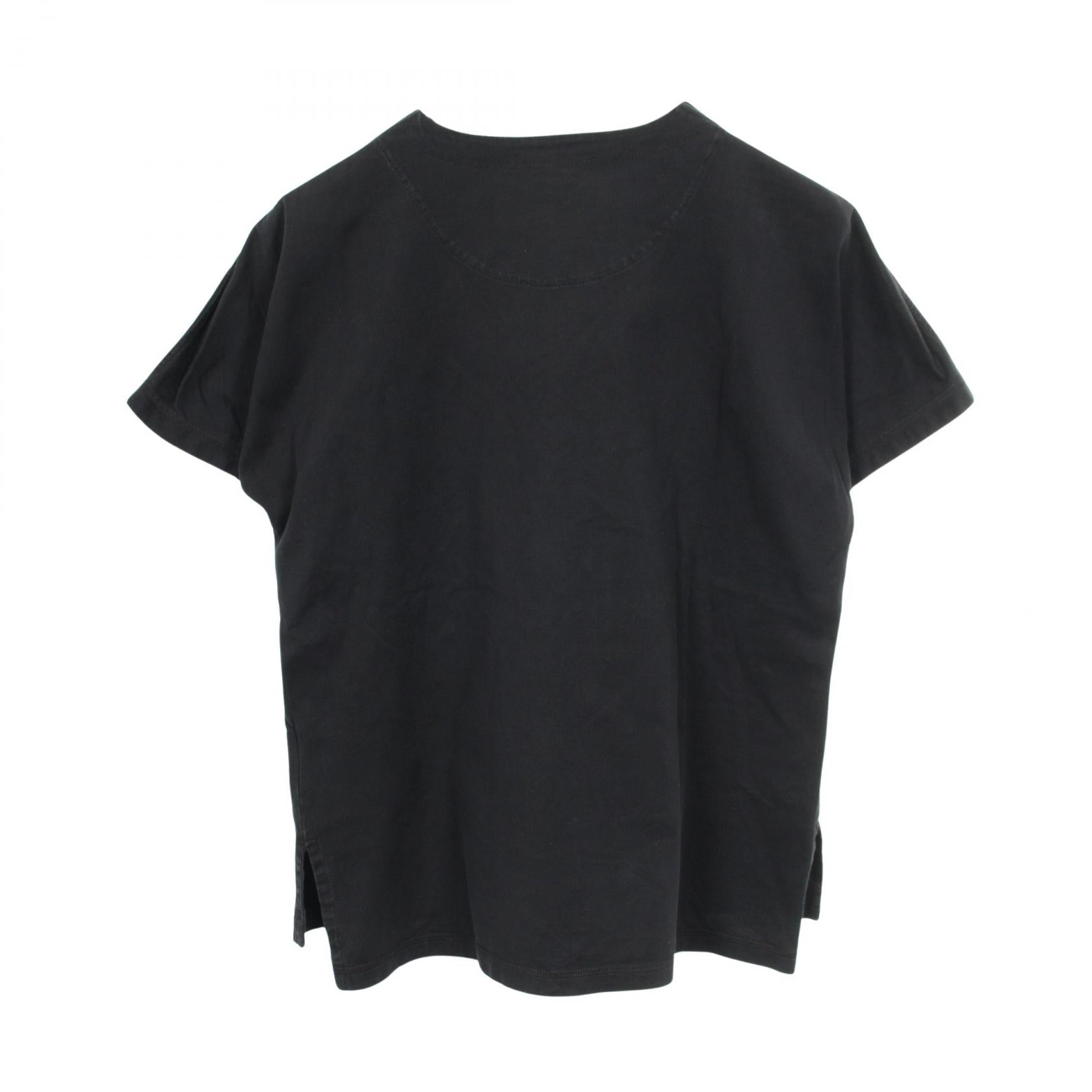 エンブレム 半袖Tシャツ コットン ブラック エルメス トップス HERMES