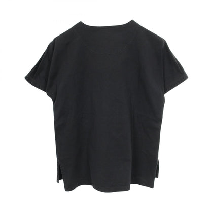 エンブレム 半袖Tシャツ コットン ブラック エルメス トップス HERMES