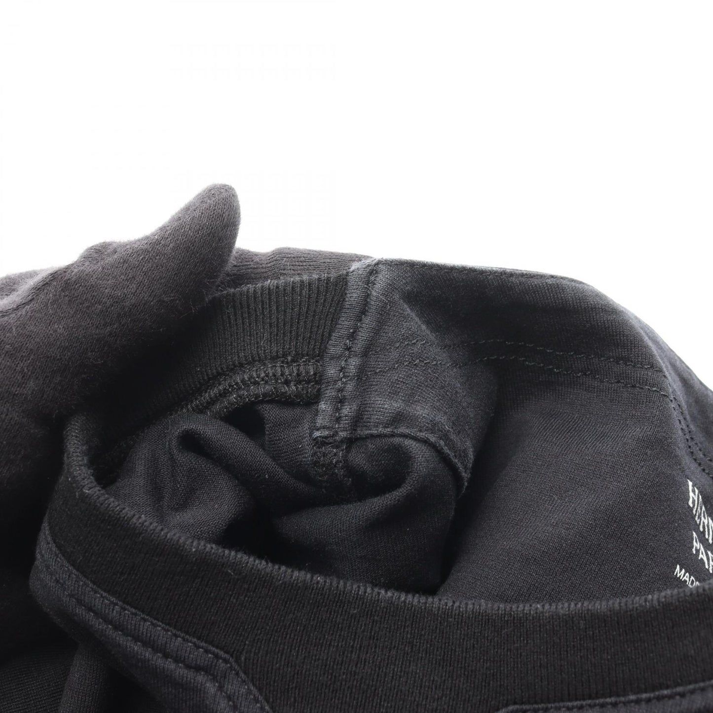 エンブレム 半袖Tシャツ コットン ブラック エルメス トップス HERMES
