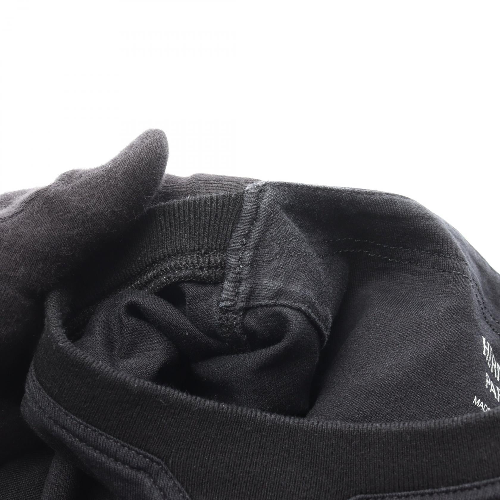 エンブレム 半袖Tシャツ コットン ブラック エルメス トップス HERMES
