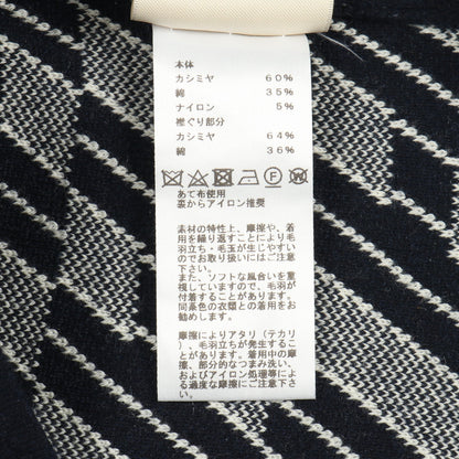 ニット 半袖 カシミヤ コットン ネイビー エルメス トップス HERMES