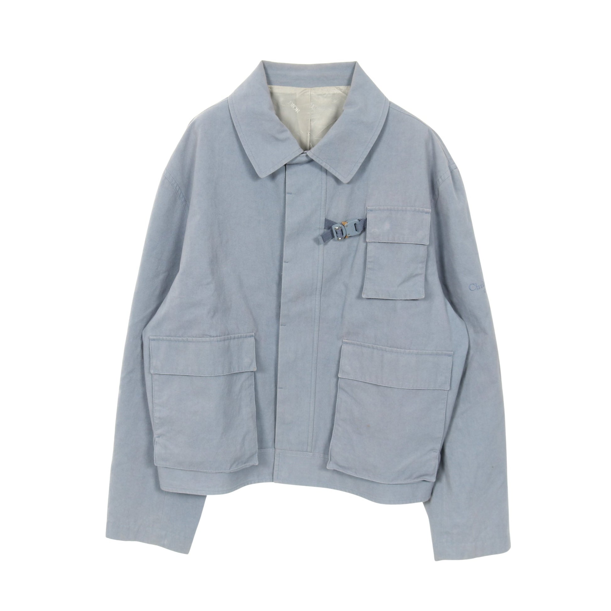 Christian Dior Couture ジャケット コットン ブルーグレー バックル付き ディオール アウター DIOR