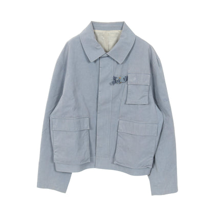 Christian Dior Couture ジャケット コットン ブルーグレー バックル付き ディオール アウター DIOR