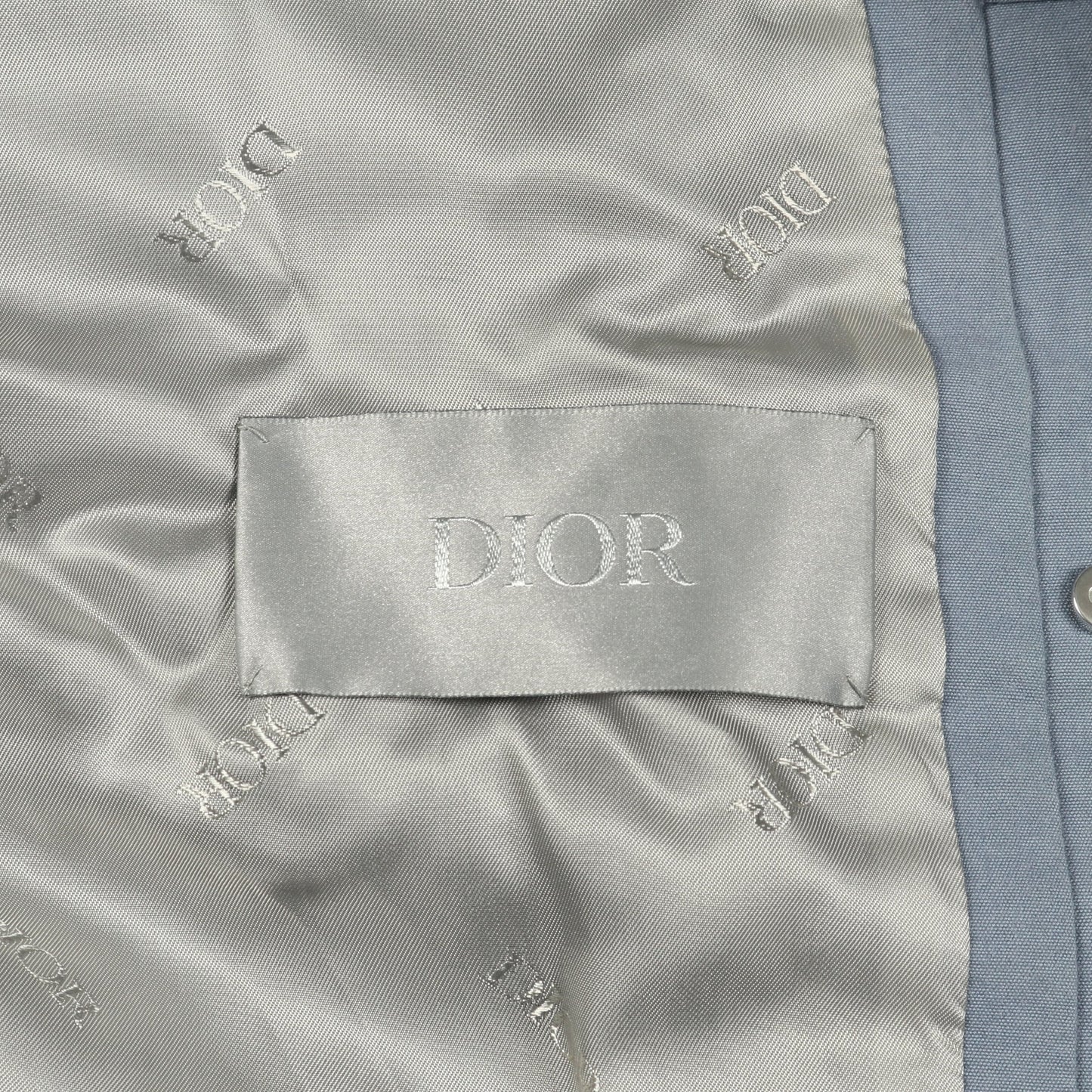 Christian Dior Couture ジャケット コットン ブルーグレー バックル付き ディオール アウター DIOR