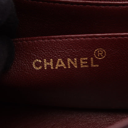マトラッセ ダイアナフラップ チェーンショルダーバッグ ラムスキン ブラック ゴールド金具 シャネル バッグ CHANEL