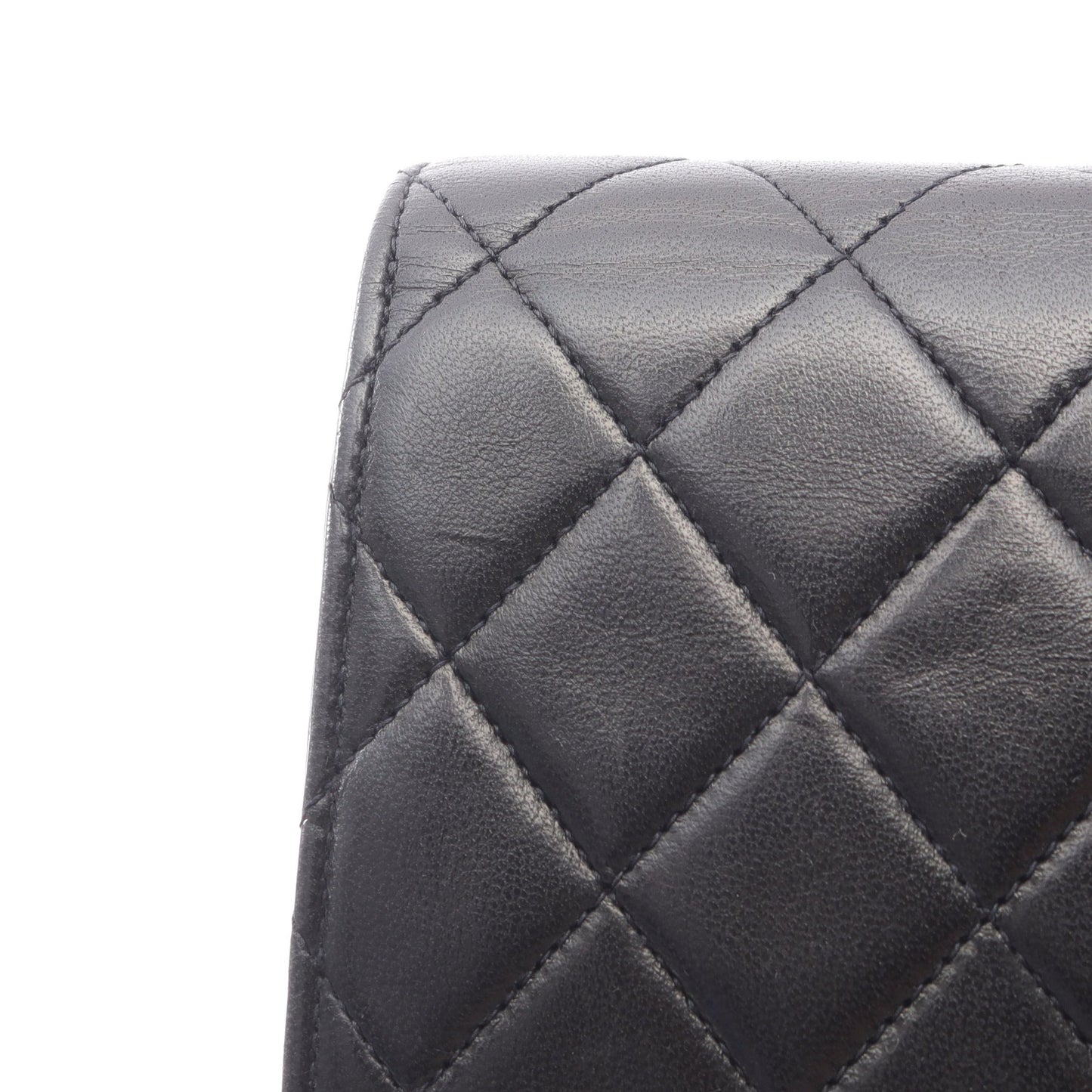 マトラッセ チェーンショルダーバッグ ラムスキン ブラック ゴールド金具 プッシュロック シャネル バッグ CHANEL