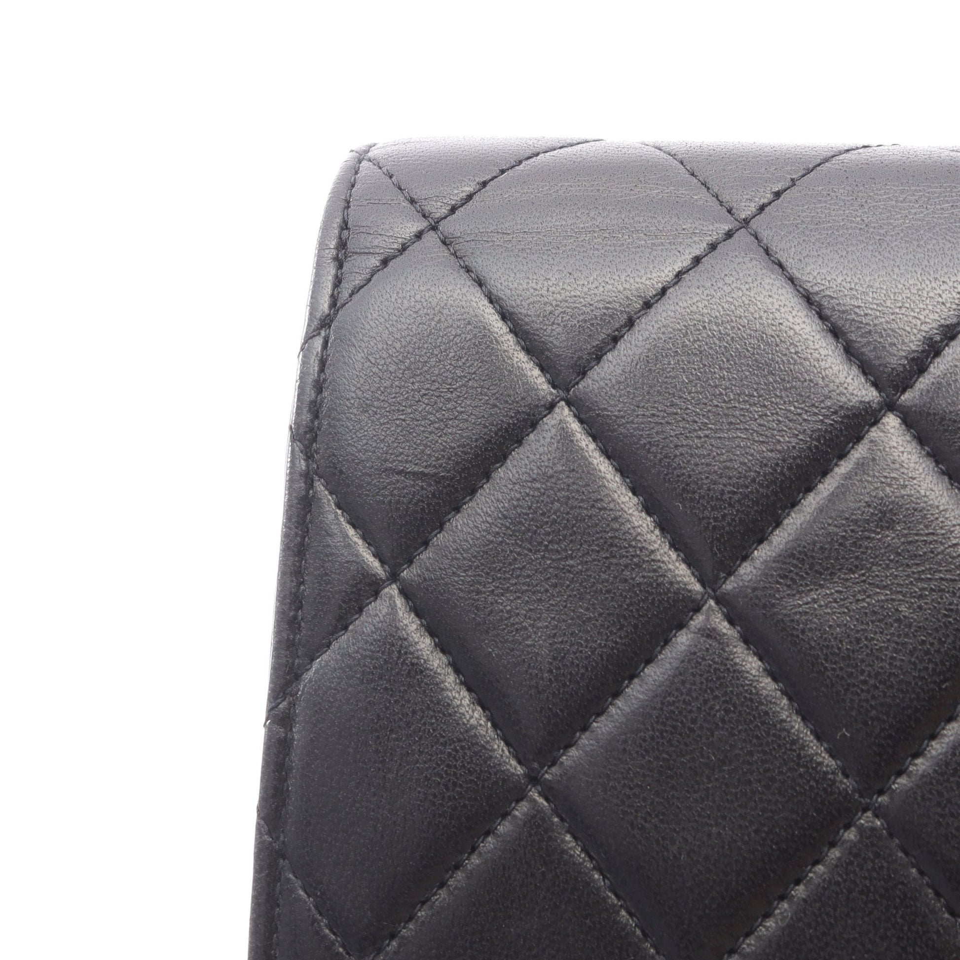 マトラッセ チェーンショルダーバッグ ラムスキン ブラック ゴールド金具 プッシュロック シャネル バッグ CHANEL