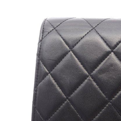 マトラッセ チェーンショルダーバッグ ラムスキン ブラック ゴールド金具 プッシュロック シャネル バッグ CHANEL