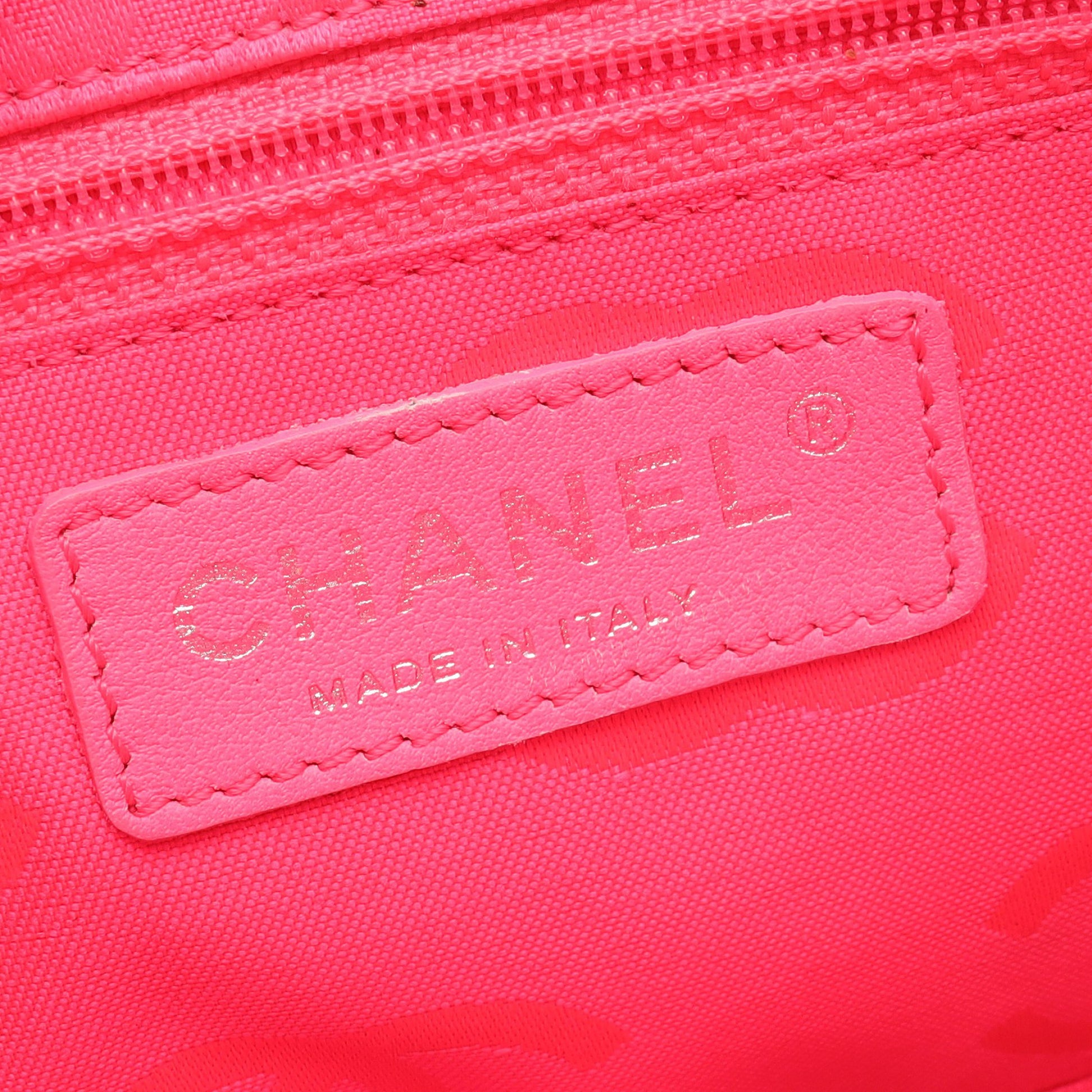カンボンライン アクセサリーポーチ ハンドバッグ レザー ブラック ホワイト シルバー金具 シャネル バッグ CHANEL