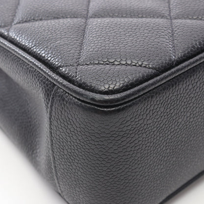 マトラッセ チェーンショルダーバッグ キャビアスキン ブラック ゴールド金具 シャネル バッグ CHANEL