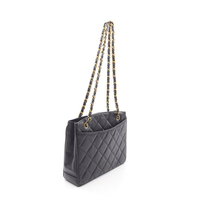 マトラッセ チェーンショルダーバッグ キャビアスキン ブラック ゴールド金具 シャネル バッグ CHANEL