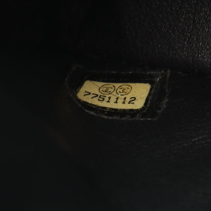 チョコバー チェーンショルダーバッグ ラムスキン ブラック ゴールド金具 シャネル バッグ CHANEL
