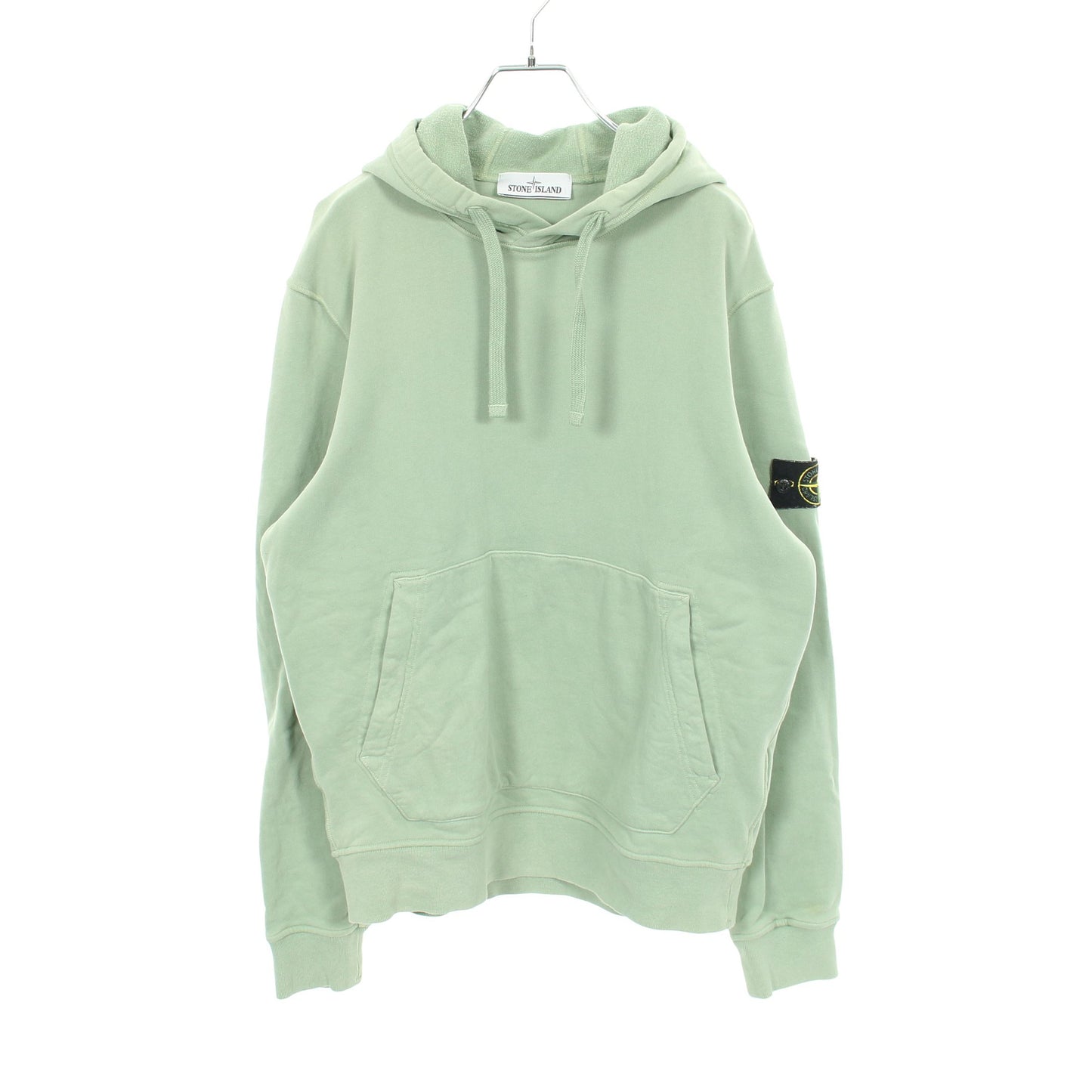 プルオーバーパーカー コットン ライトグリーン ストーンアイランド トップス Stone Island