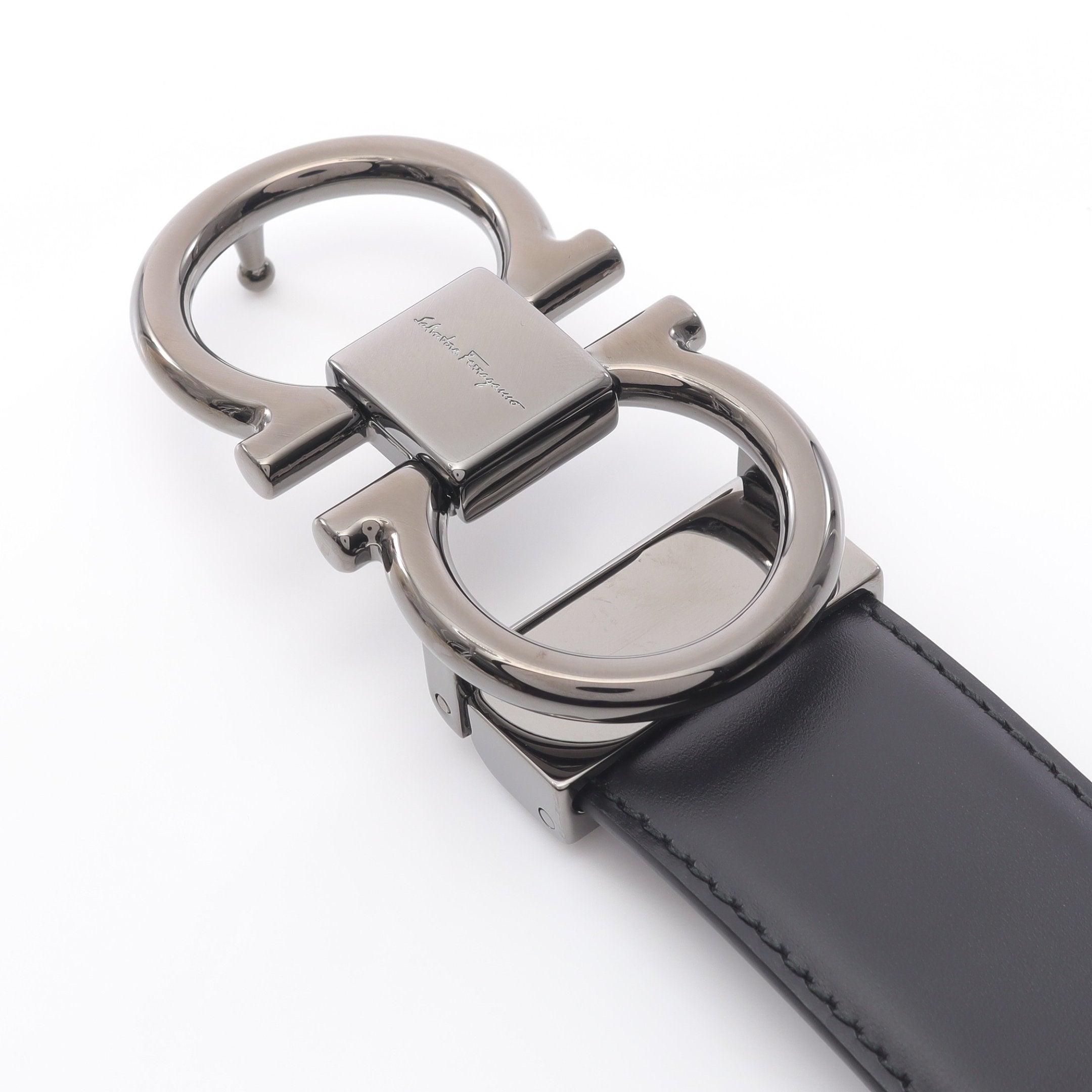 ガンチーニ ベルト レザー ブラック サルヴァトーレフェラガモ – RECLO