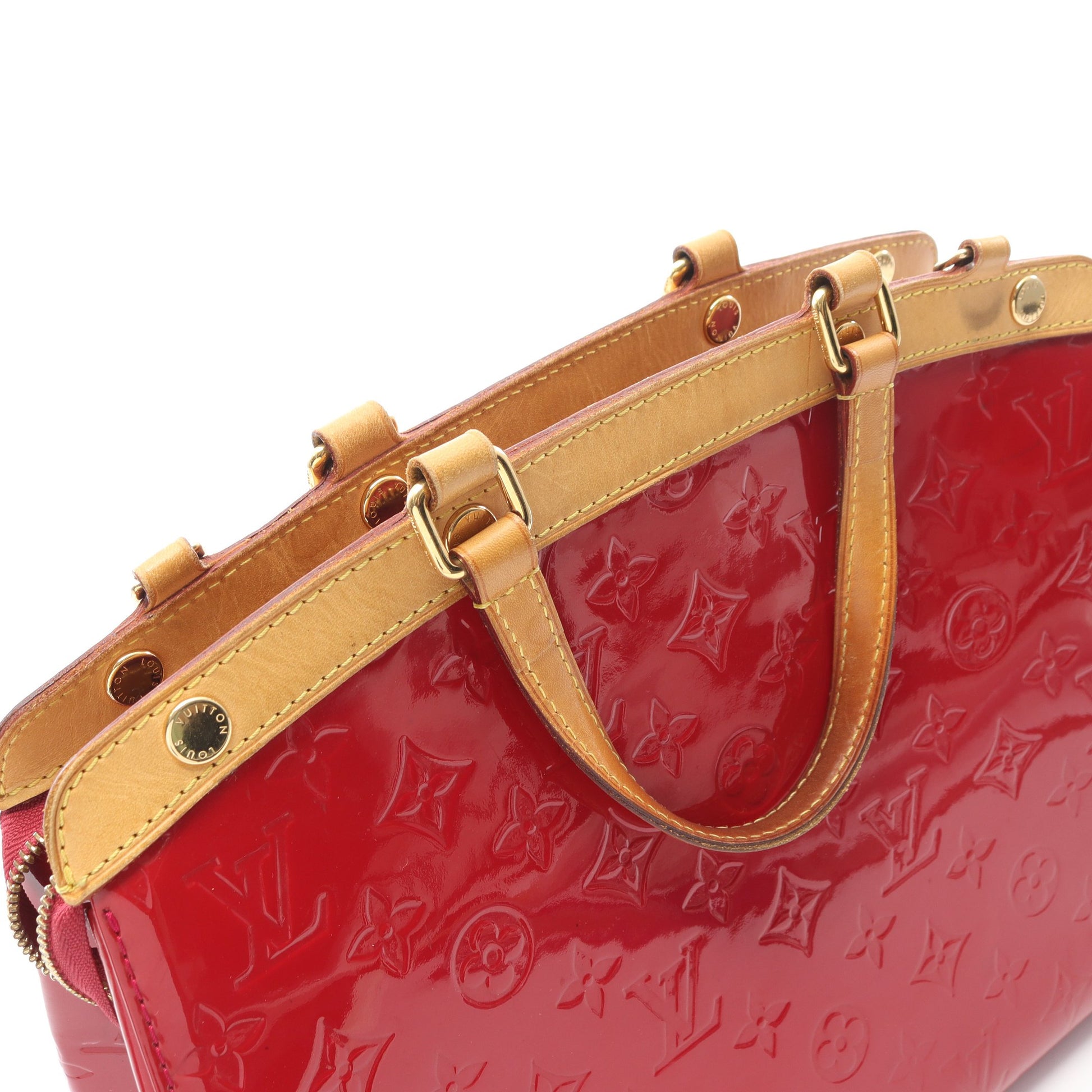 ブレアMM モノグラムヴェルニ スリーズ ハンドバッグ レザー レッド 2WAY ルイヴィトン バッグ LOUIS VUITTON