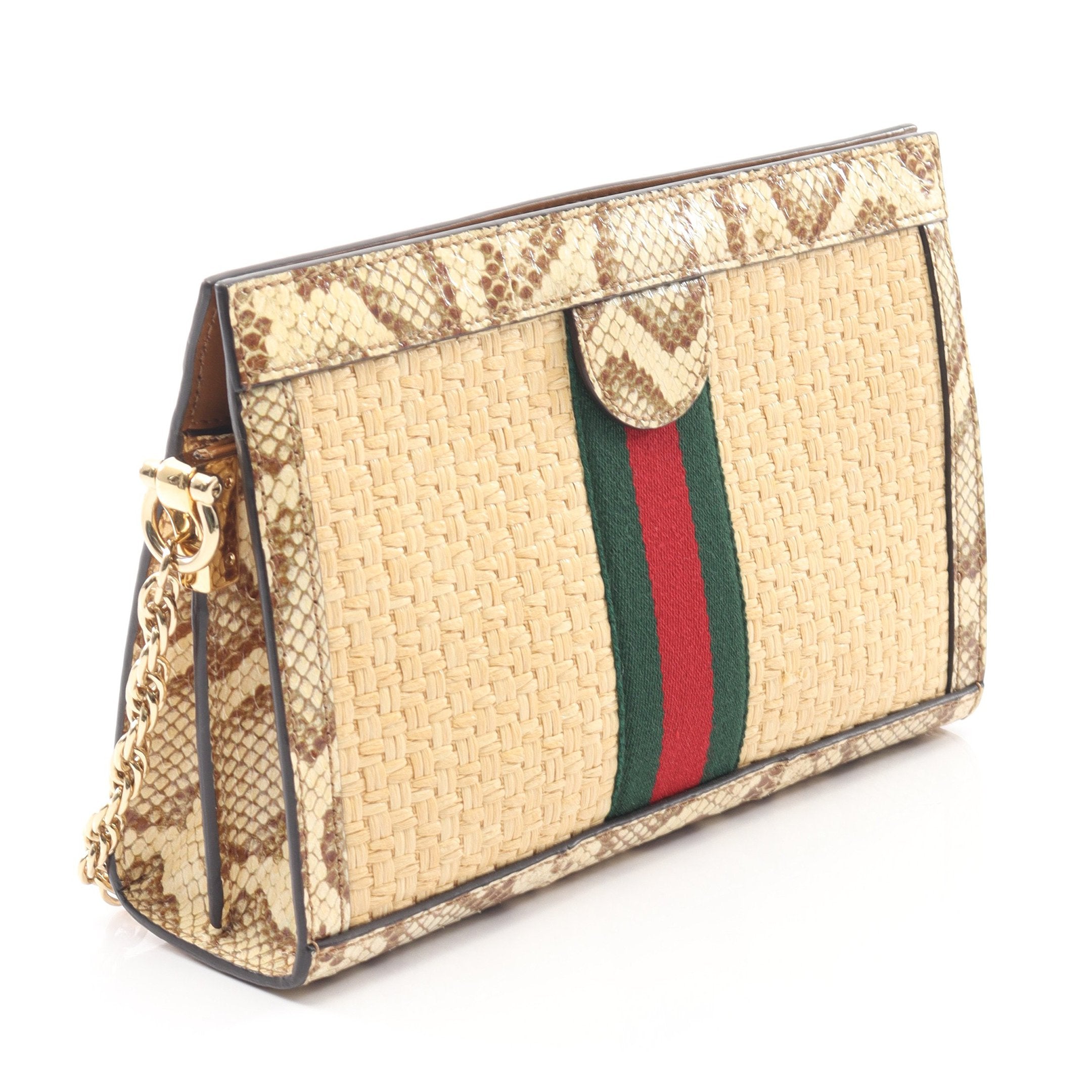 GUCCI グッチ オフィディア  ショルダーバッグ 503877 ラフィア パイソン  ベージュ系 ゴールド金具  チェーンショルダー GG スモール 【本物保証】 楽天市場】【新品・未使用品】グッチ GUCCI オフィディア GGスモール