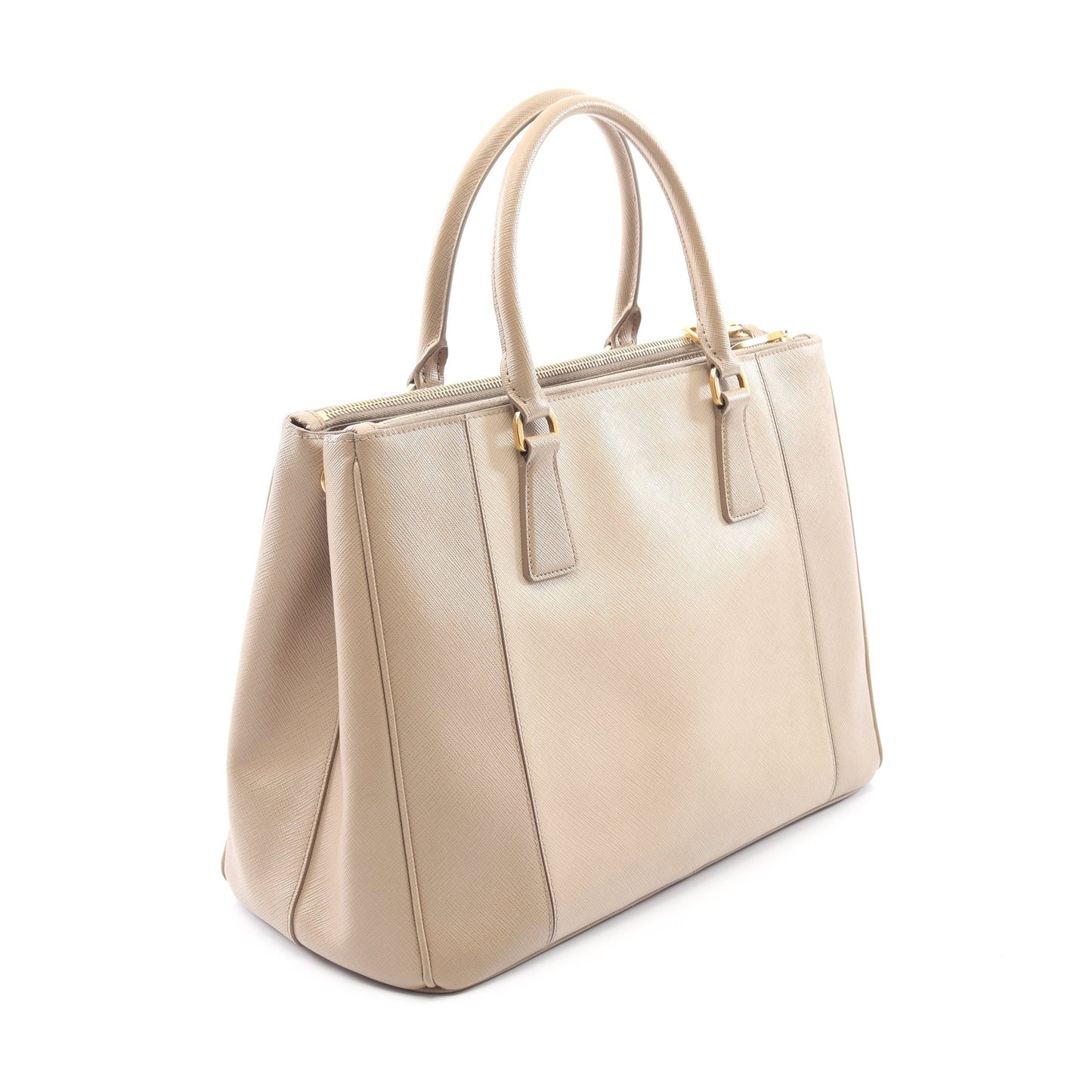 ガレリア ハンドバッグ サフィアーノレザー ベージュ 2WAY プラダ バッグ PRADA