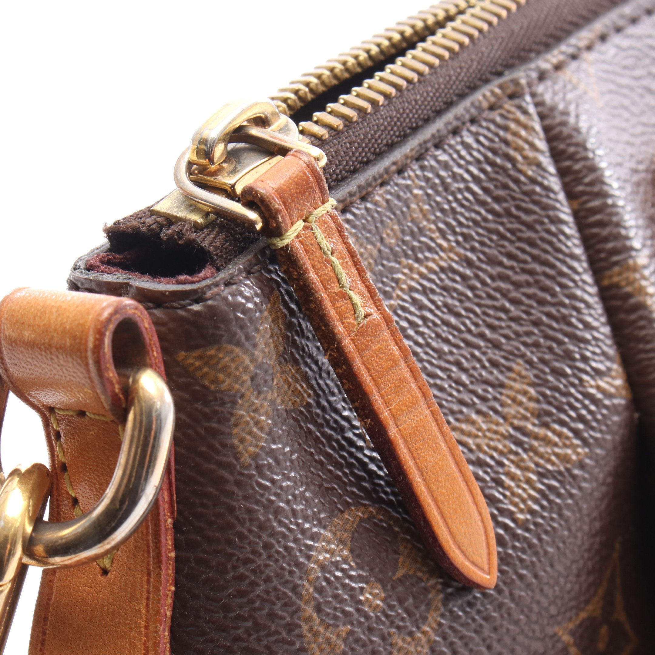 テュレンPM モノグラム ハンドバッグ PVC レザー ブラウン 2WAY ルイ