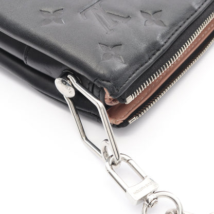 クッサンPM モノグラム ノワール チェーンショルダーバッグ レザー ブラック 2WAY ルイヴィトン バッグ LOUIS VUITTON