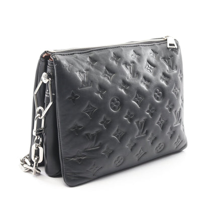 クッサンPM モノグラム ノワール チェーンショルダーバッグ レザー ブラック 2WAY ルイヴィトン バッグ LOUIS VUITTON