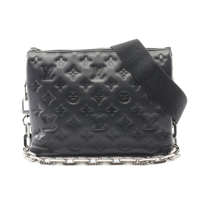 クッサンPM モノグラム ノワール チェーンショルダーバッグ レザー ブラック 2WAY ルイヴィトン バッグ LOUIS VUITTON