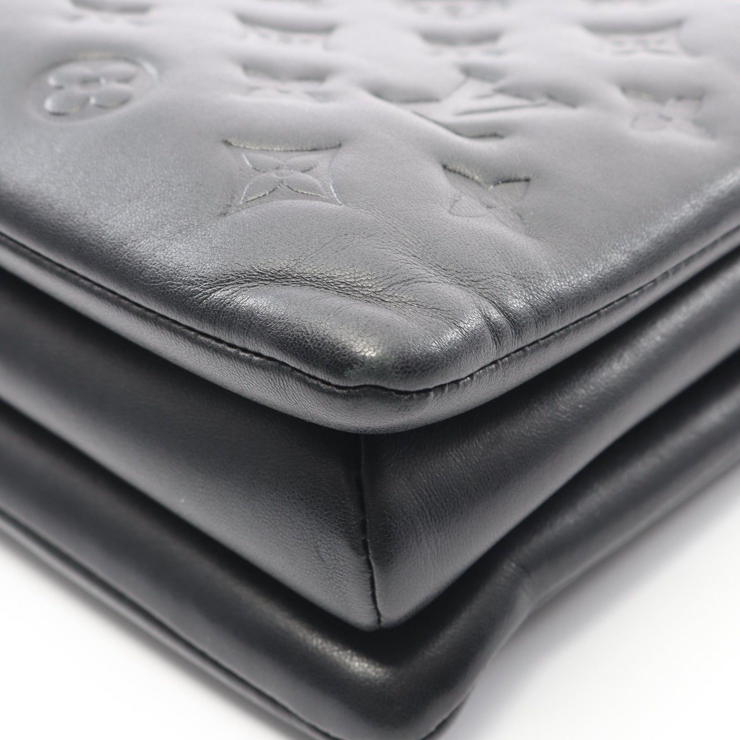 クッサンPM モノグラム ノワール チェーンショルダーバッグ レザー ブラック 2WAY ルイヴィトン バッグ LOUIS VUITTON